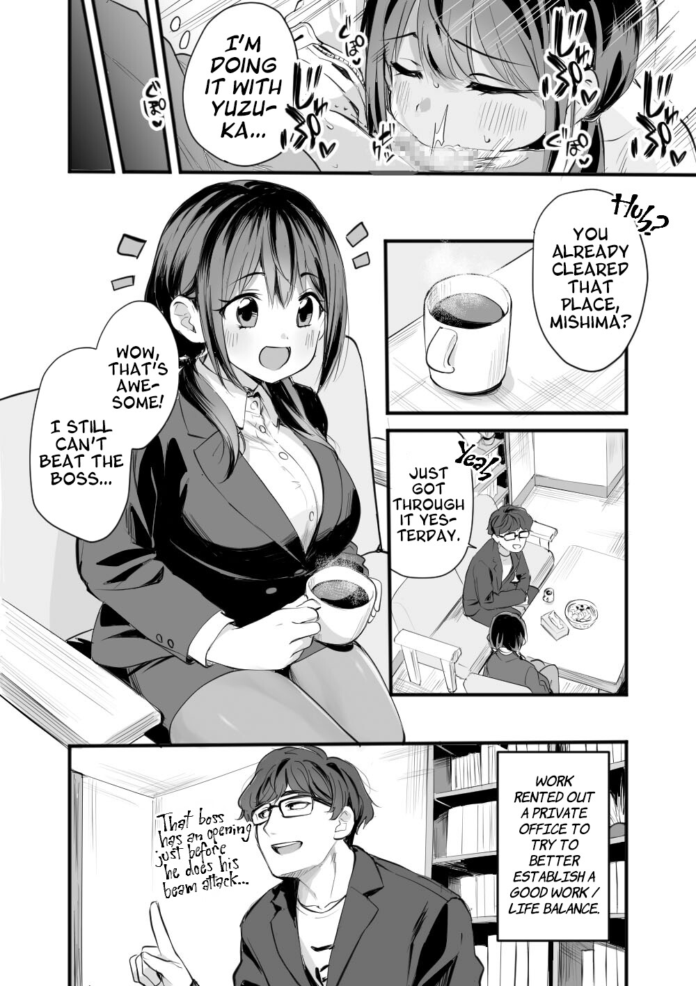 Hentai Manga Comic-In A Rented Office With Yuzuka-Read-3